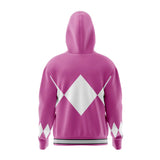 Pink Ranger Power Rangers Full Face Zip Hoodie