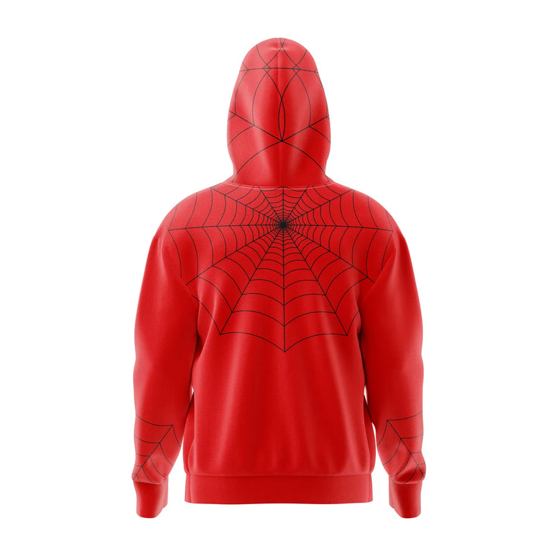 Spiderman Marvel Comics Full Face Zip Hoodie