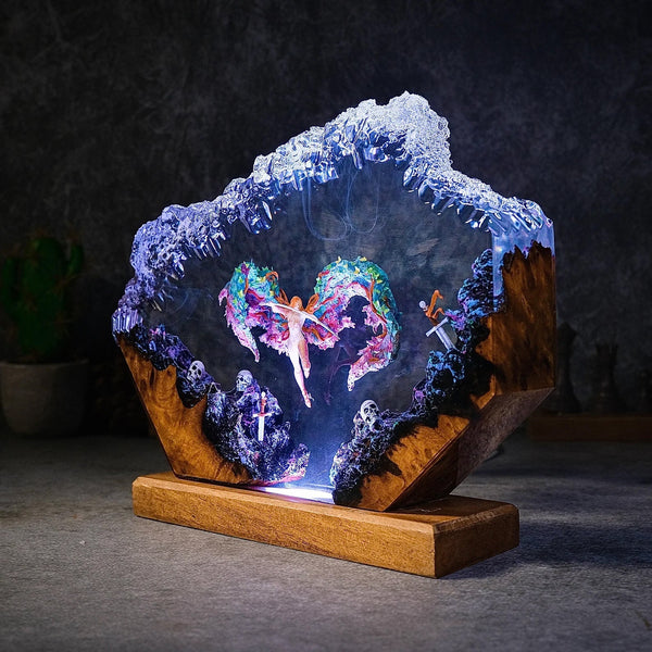 Malenia Blade of Miquella Elden Ring Epoxy Resin Lamp, Night Light