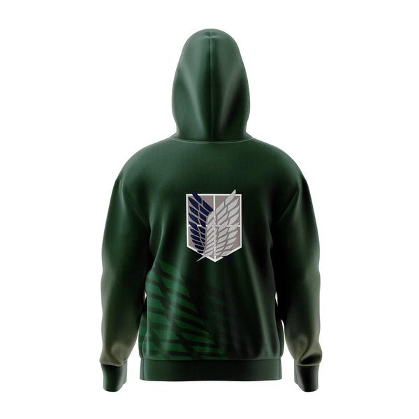 Survey Corps Attack on Titan Full Face Zip Hoodie