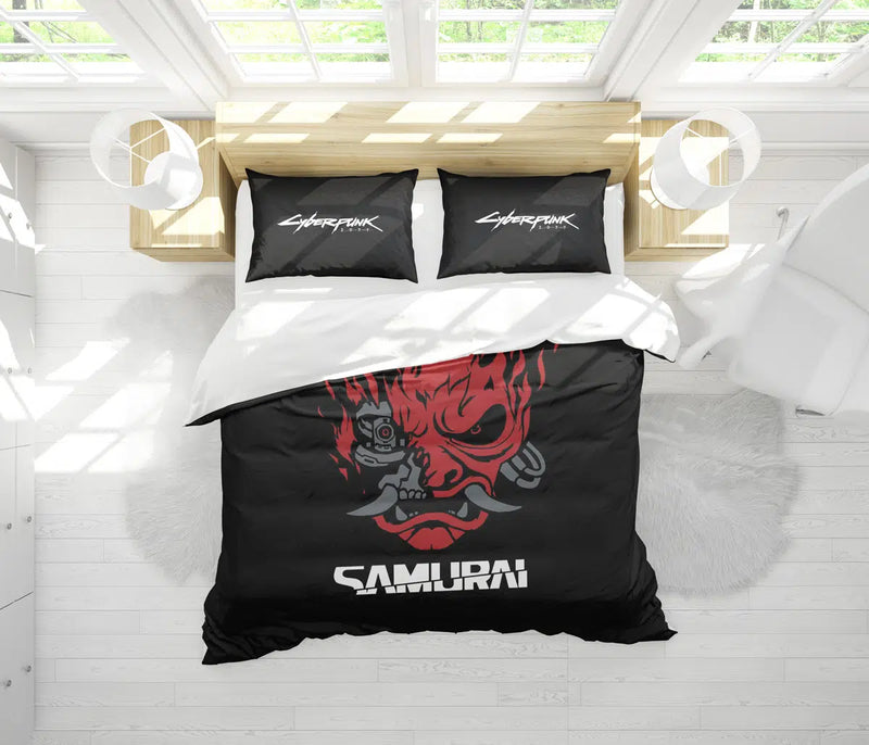 Johnny Silverhand Cyberpunk Bedding Set