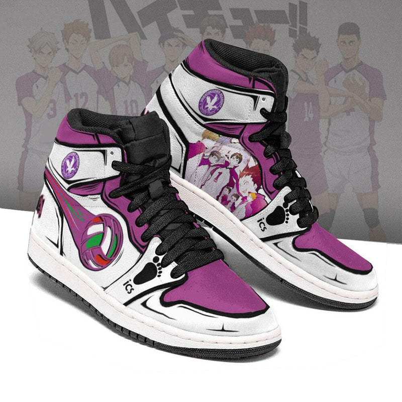 Shiratorizawa Academy Shoes Custom Haikyuu Team Anime Boot Sneakers