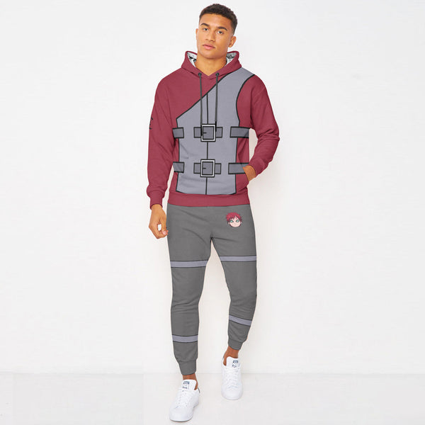 Gaara Naruto Hoodie And Jogger Set Anime Clothes