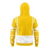 Yellow Ranger Power Rangers Ninjetti Masked Hoodie