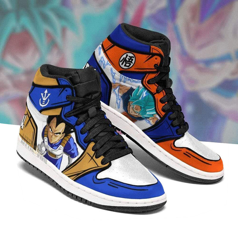 Vegeta vs Goku Boot Sneakers Custom Dragon Ball Anime Shoes