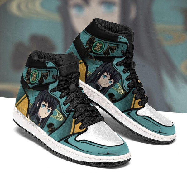 Muichiro Tokito Boot Sneakers Custom Demon Slayer Anime Shoes