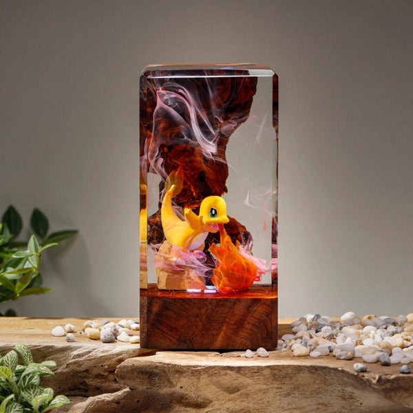 Pokemon Charmander Epoxy Resin Lamp, Night Light