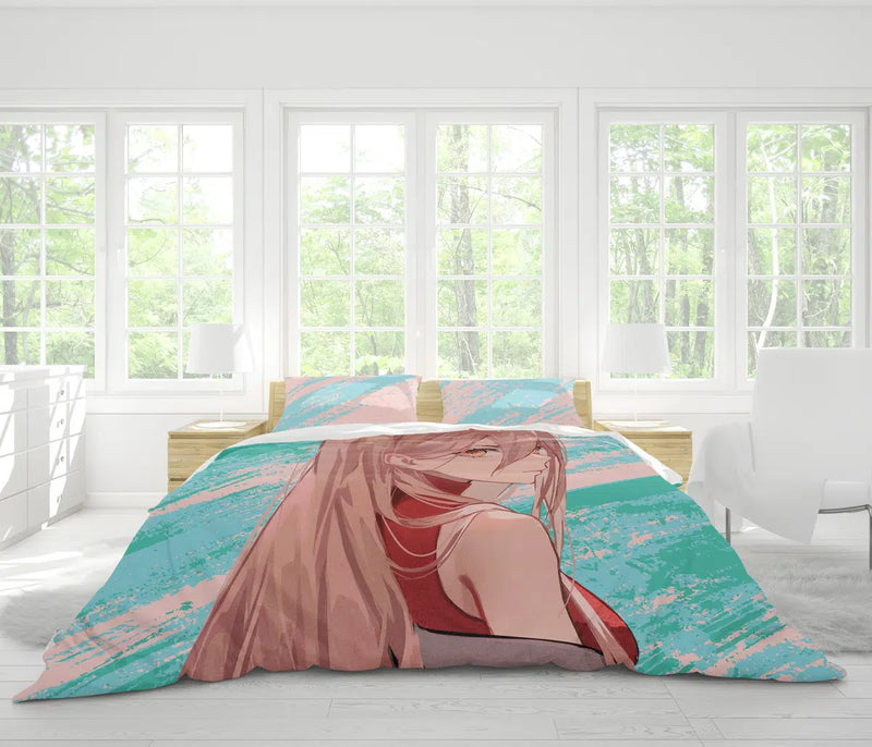 Power Chainsaw Man Bedding Set