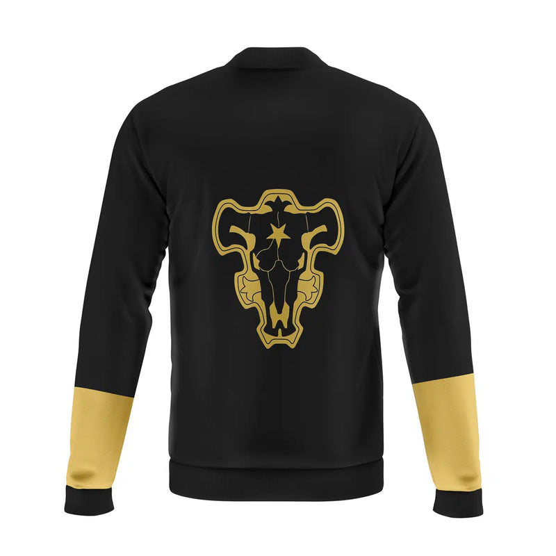 Black Bulls Black Clover Casual Bomber Jacket