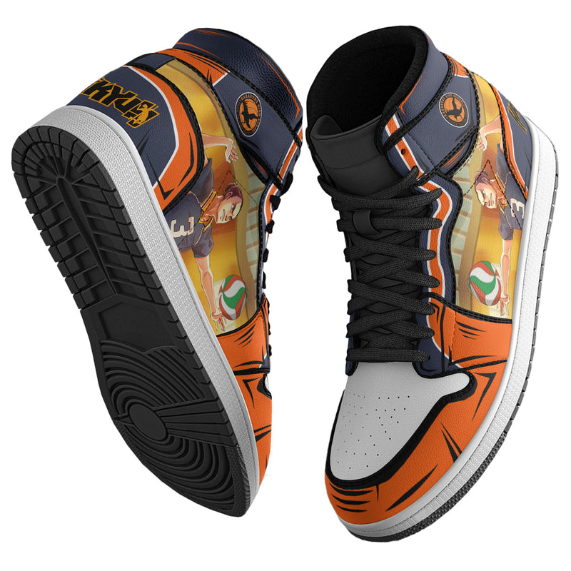 Asahi Azumane Boot Sneakers Custom Karasuno High Haikyuu Anime Shoes