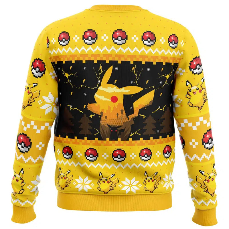 Electric Monster Pokemon Ugly Christmas Sweater