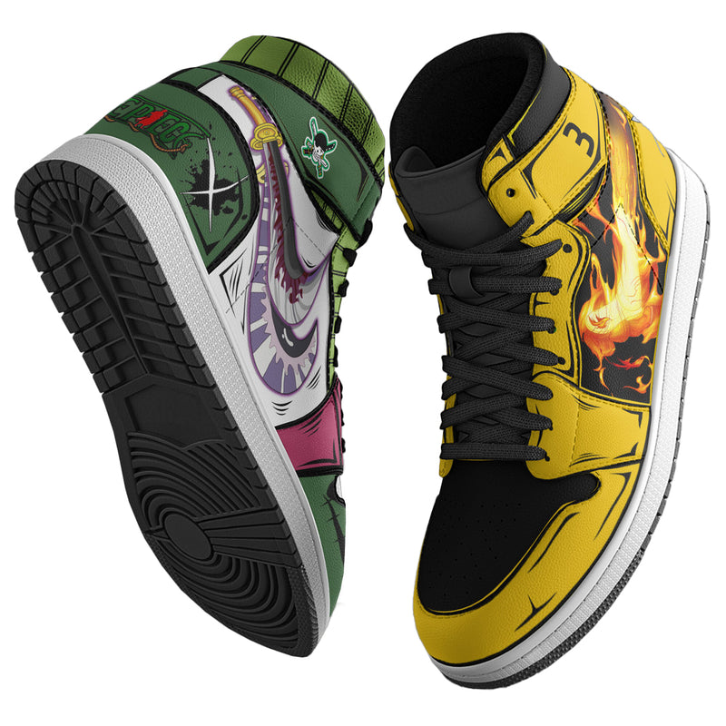 Zoro x Sanji Anime Shoes Custom One Piece Wano Arc Boot Sneakers