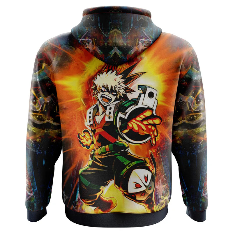 Blazing Bakugo My Hero Academia Hoodie