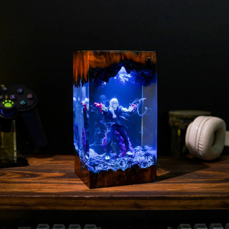 Mahito Jujutsu Kaisen Epoxy Resin Lamp, Night Light