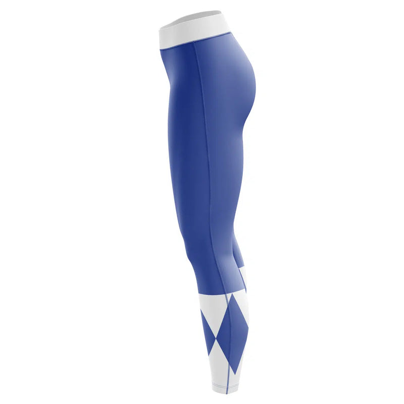 Blue Ranger Mighty Morphin Power Rangers Custom Unisex Leggings Spats Training Tights