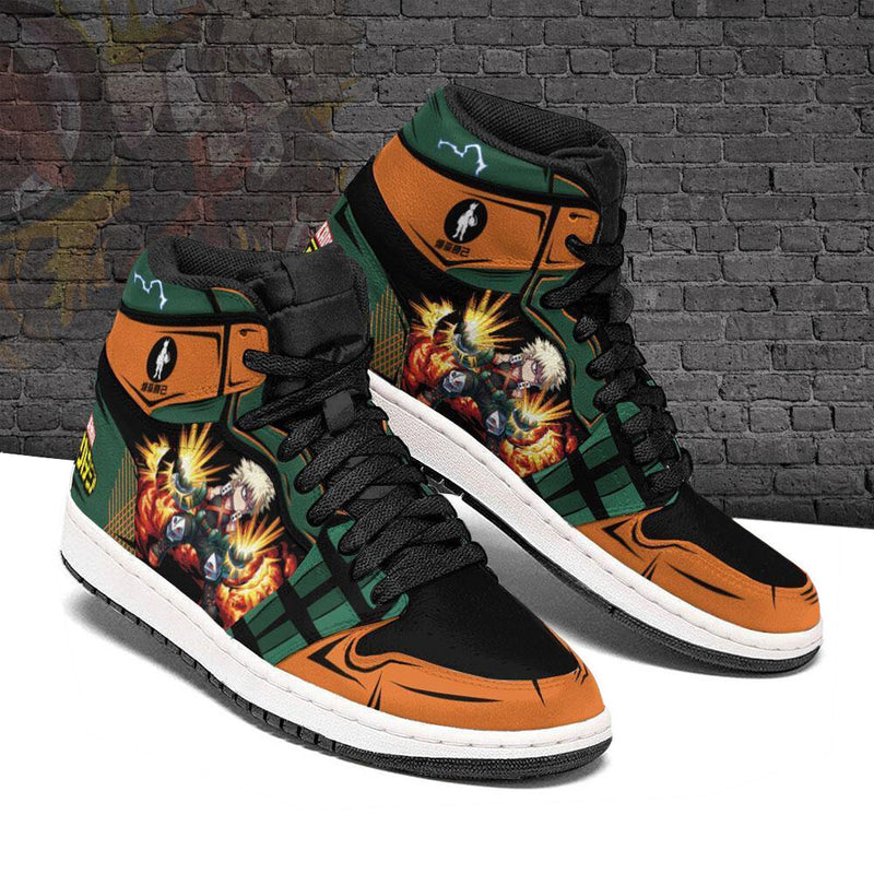 MHA Katsuki Bakugo Boot Sneakers Custom My Hero Academia Anime Shoes