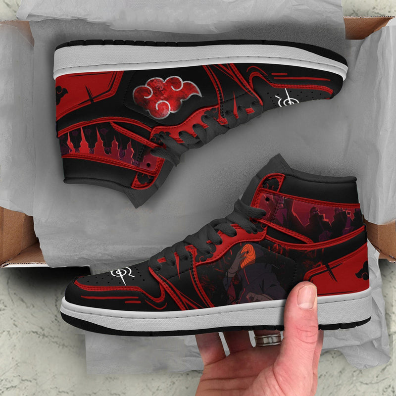 Obito Akatsuki Boot Sneakers Custom Naruto Anime Shoes