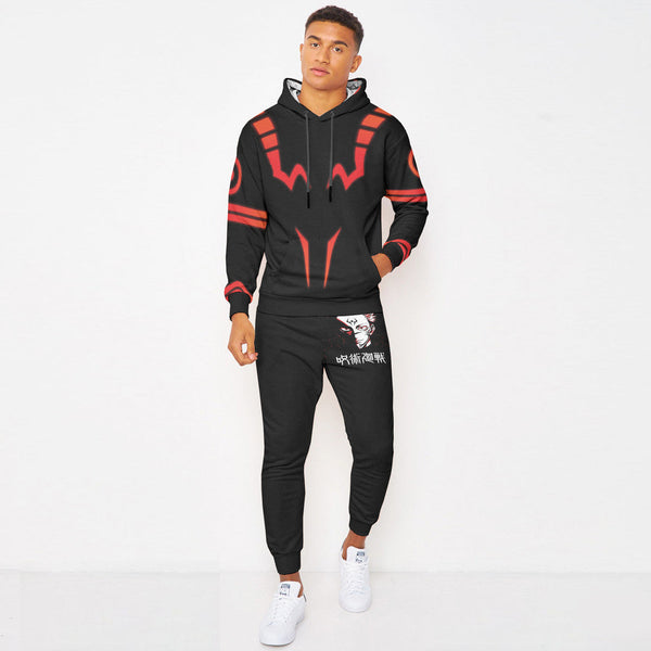 Sukuna Jujutsu Kaisen Hoodie And Jogger Set Anime Clothes