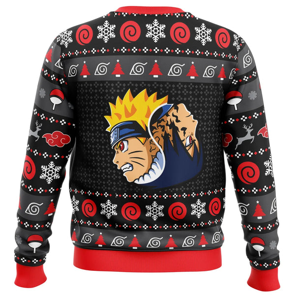 Yin Yang Naruto Sasuke Ugly Christmas Sweater