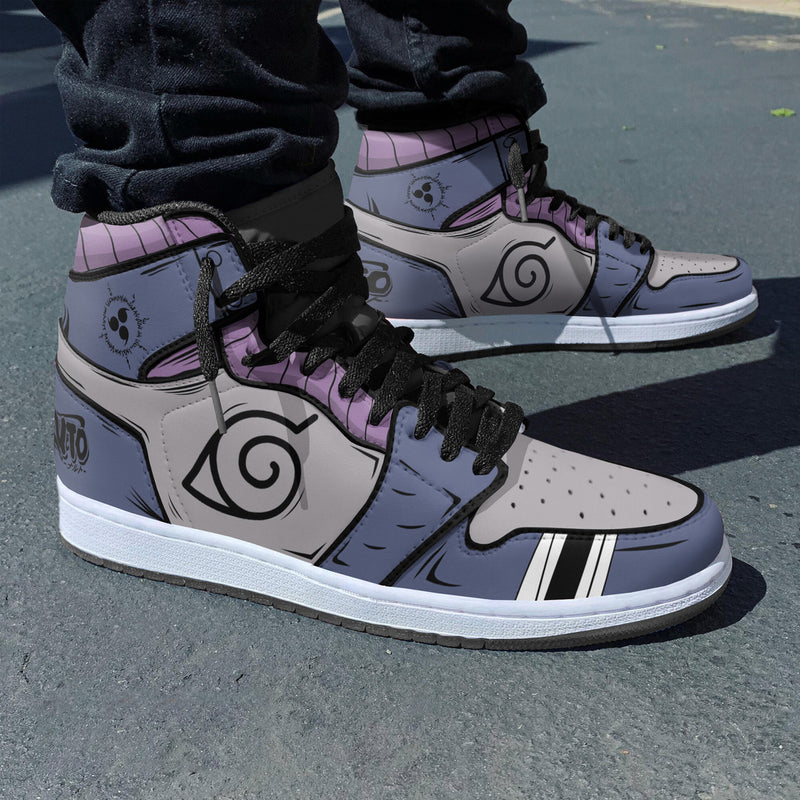 Uchiha Sasuke Unifrom Cosplay Boot Sneakers Naruto Custom Shoes