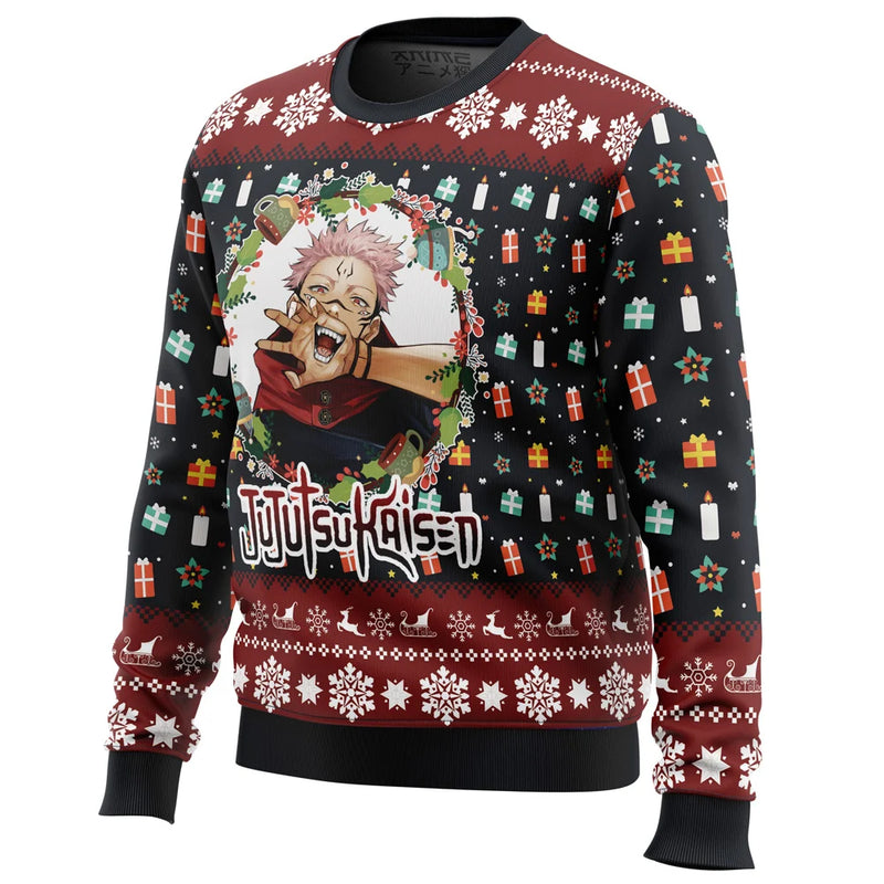 Sukuna Christmas Jujutsu Kaisen Ugly Christmas Sweater