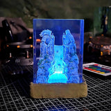 Naruto Final Valley Hashirama Madara Epoxy Resin Lamp, Night Light, Wireless Lights