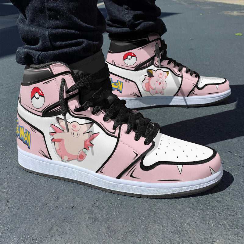 Clefairy Shoes Custom Pokemon Anime Boot Sneakers