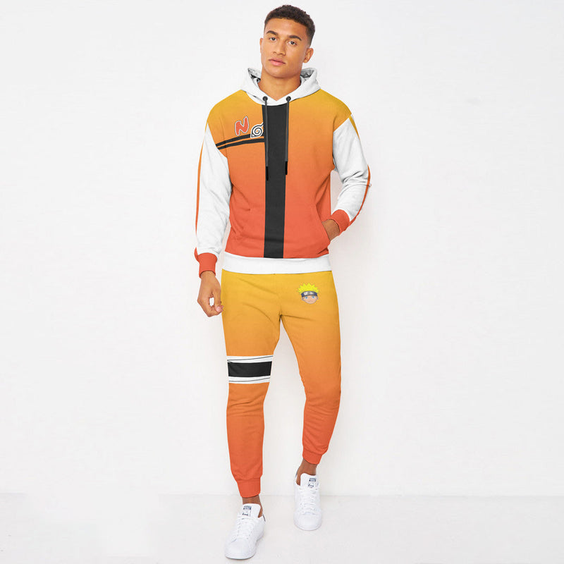 Uzumaki Naruto Hoodie And Jogger Set Anime Naruto Clothes