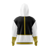 White Ranger Power Rangers Full Face Zip Hoodie