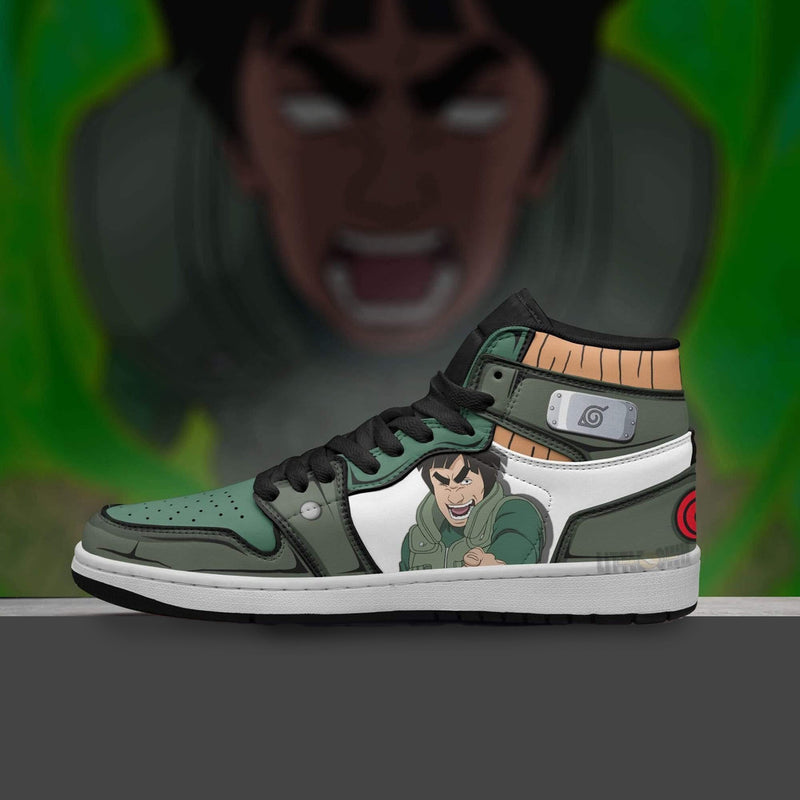 Might Guy Boot Sneakers Custom Naruto Anime Shoes