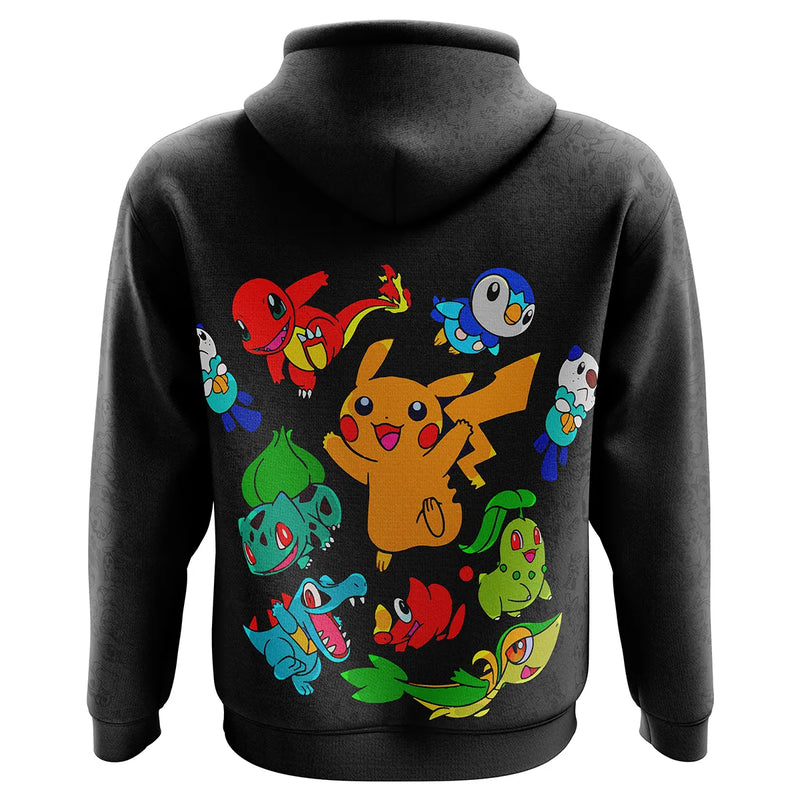 Vibing Pokemon Characters Hoodie