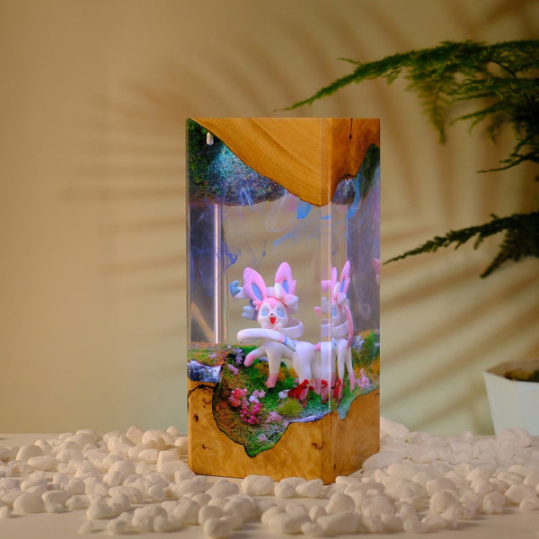 Pokemon Sylveon Epoxy Resin Lamp, Night Light