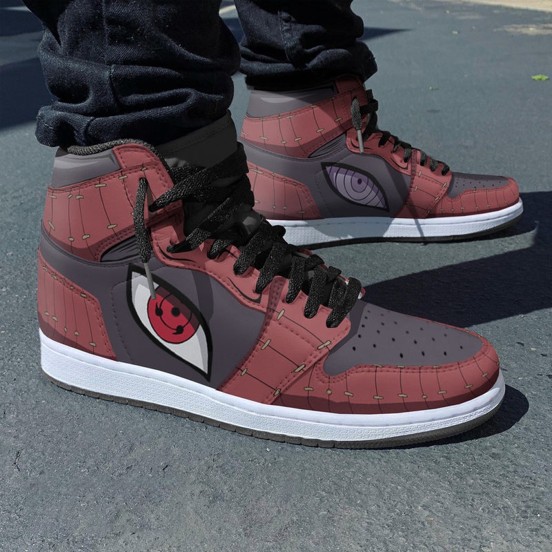 Naruto Anime Custom Shoes Uchiha Madara Unifrom Cosplay Boot Sneakers