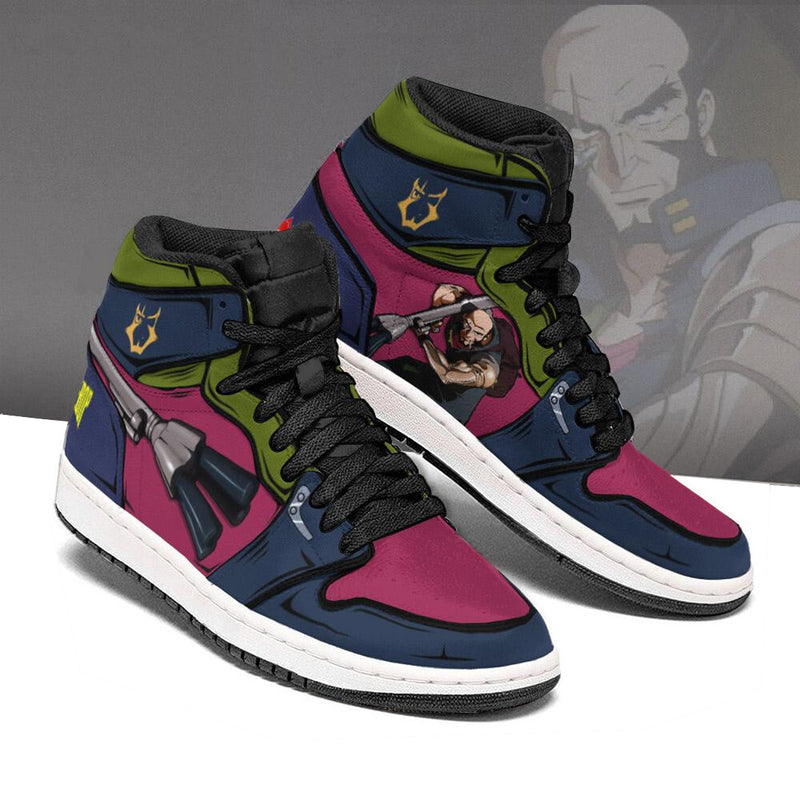 Jet Black Shoes Custom Cowboy Bebop Anime Boot Sneakers