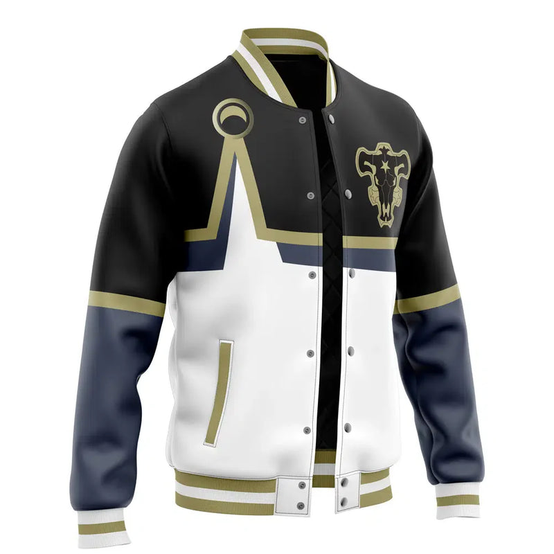 Black Bulls Black Clover Varsity Jacket