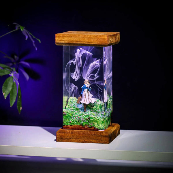 Violet Evergarden Epoxy Resin Lamp, Night Light