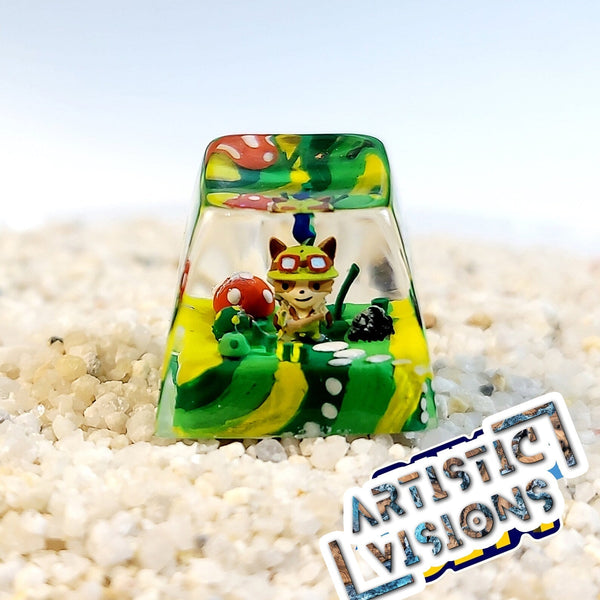 League of Legends Teemo Artisan Keycaps Epoxy Resin