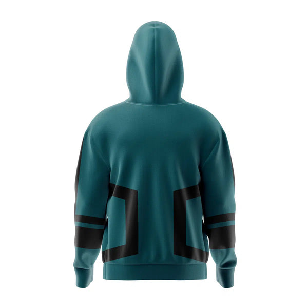 Deku My Hero Academia Full Face Zip Hoodie