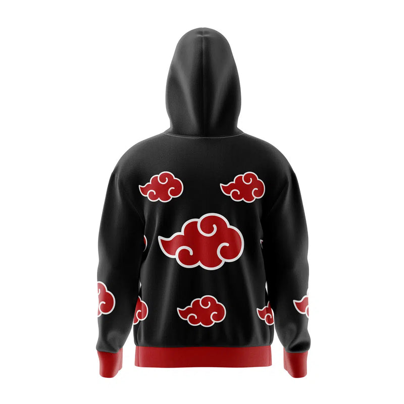 Akatsuki Naruto Full Face Zip Hoodie