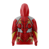 Iron Man Marvel Comics Full Face Zip Hoodie