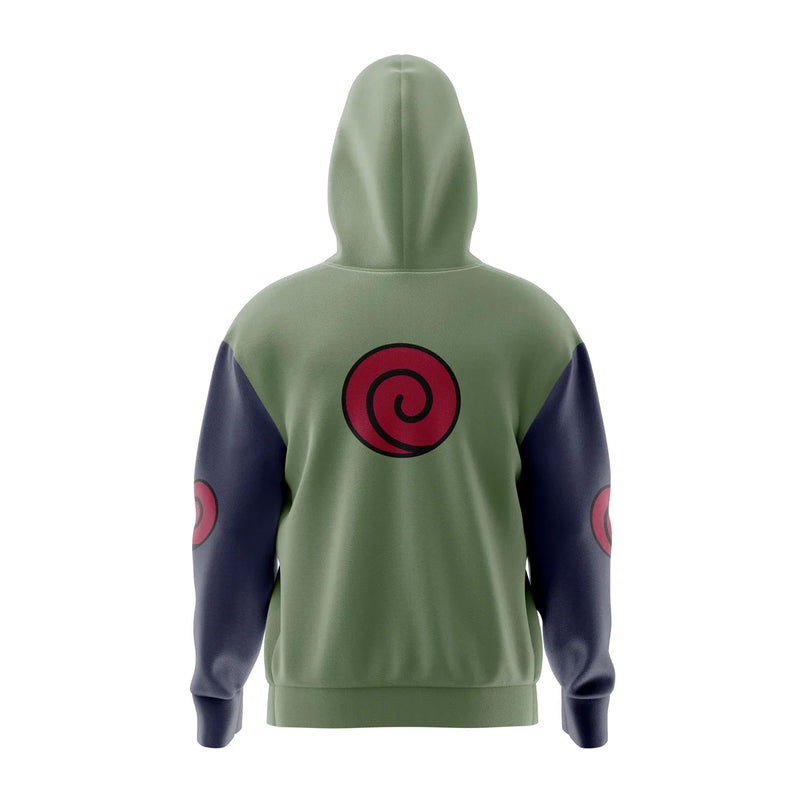 Konoha Jonin Naruto Full Face Zip Hoodie