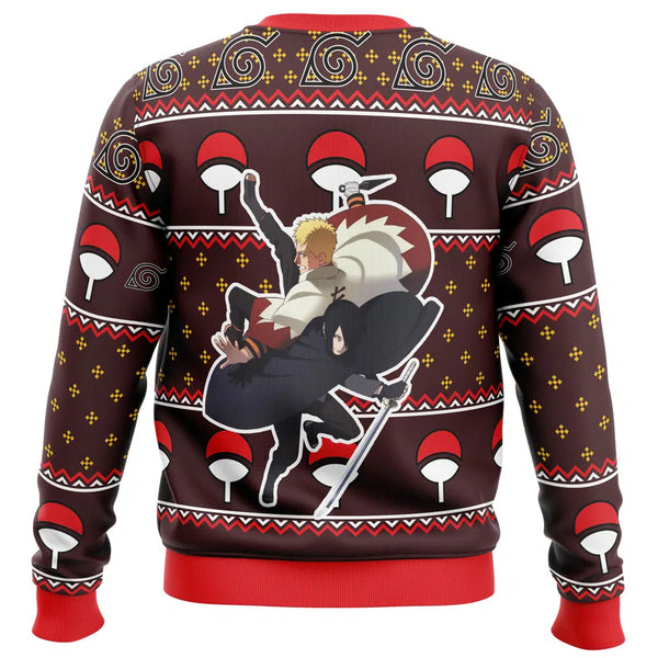 Naruto Sasuke Grown Ugly Christmas Sweater