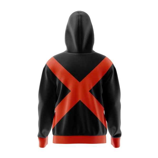 Bakugo My Hero Academia Full Face Zip Hoodie