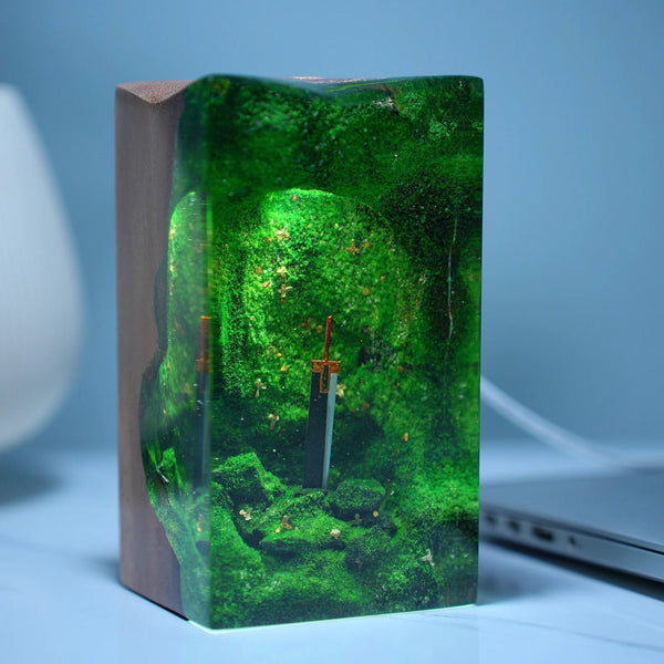 Final Fantasy Buster Sword Epoxy Resin Lamp, Night Light