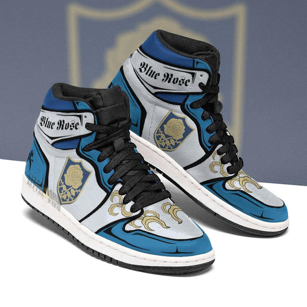 Blue Rose Boot Sneakers Custom Black Clover Anime Shoes