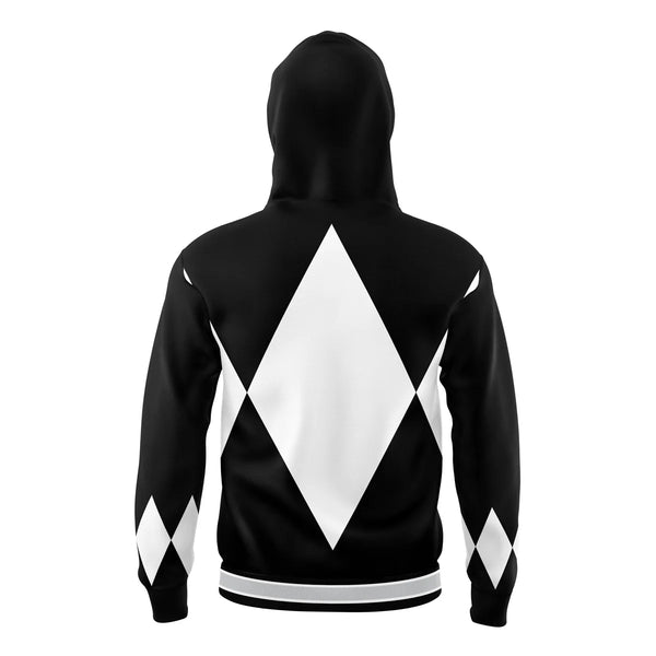 Black Ranger Mighty Morphin Power Rangers Masked Hoodie