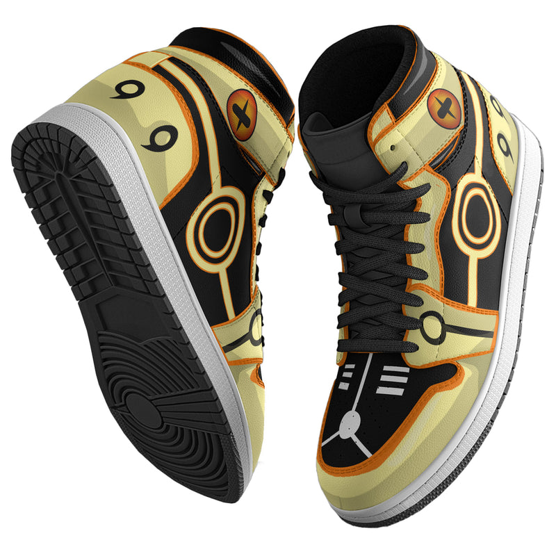 Naruto Nine Tail Mode Custom 3D Shoes Naruto Anime Boot Sneakers