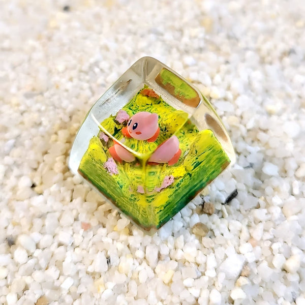 Kirby Artisan Keycaps Epoxy Resin