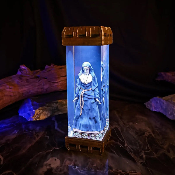 The Conjuring Valak The Nun Diorama Epoxy Resin Lamp, Night Light, Wireless Lights