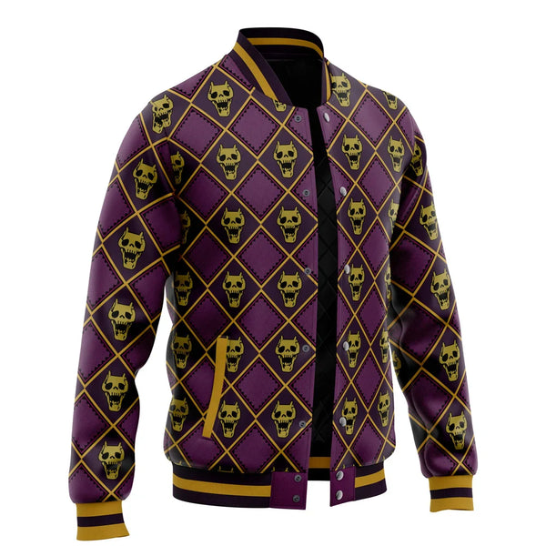 Killer Queen Pattern Jojo’s Bizarre Adventure Varsity Jacket